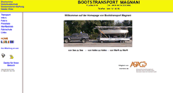 Desktop Screenshot of bootstransport.ch