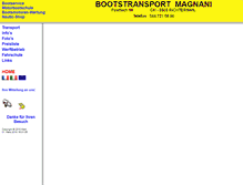Tablet Screenshot of bootstransport.ch